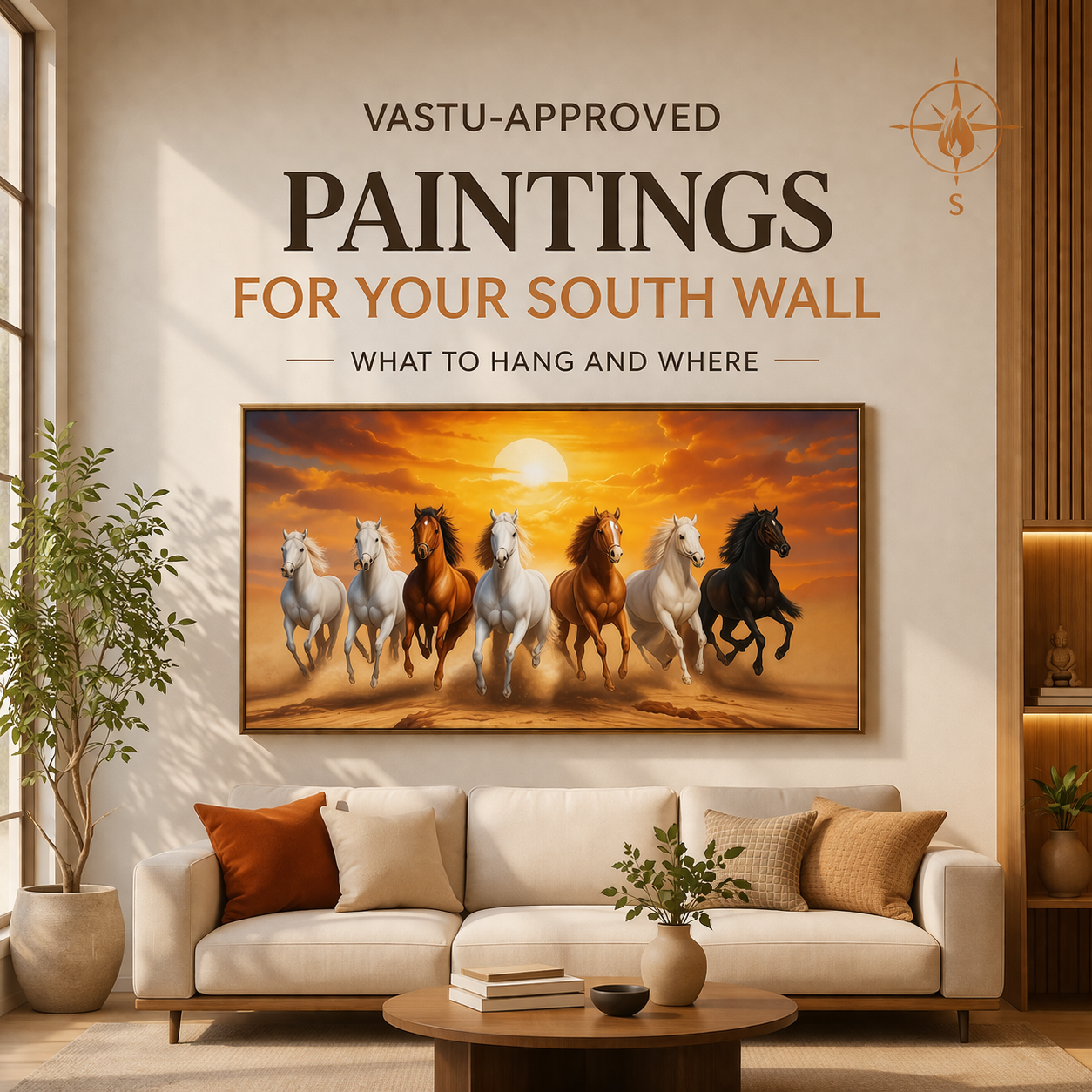 Vastu-Approved Paintings for Your South Wall: What to Hang and Where