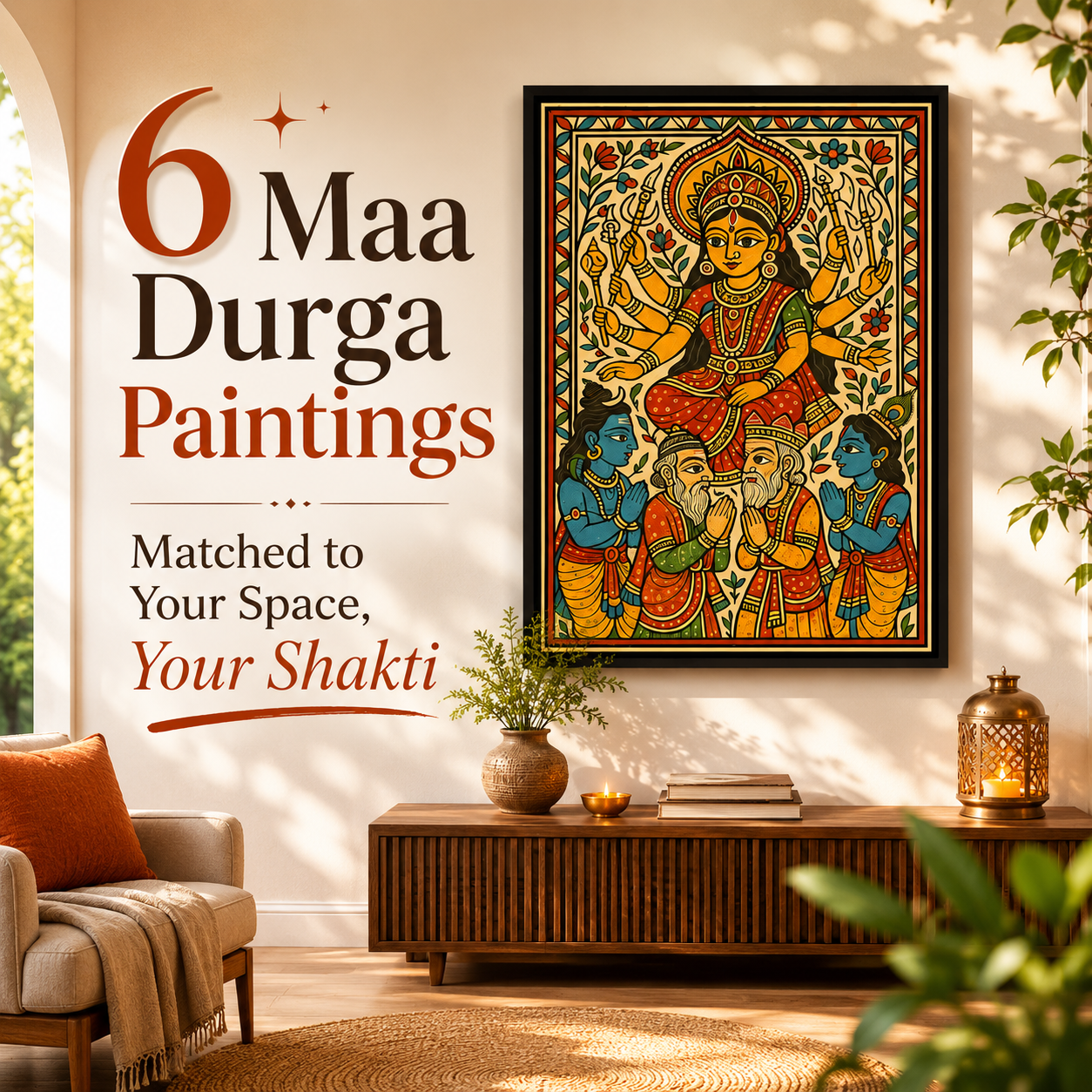 6 Maa Durga Paintings Matched to Your Space, Your Shakti