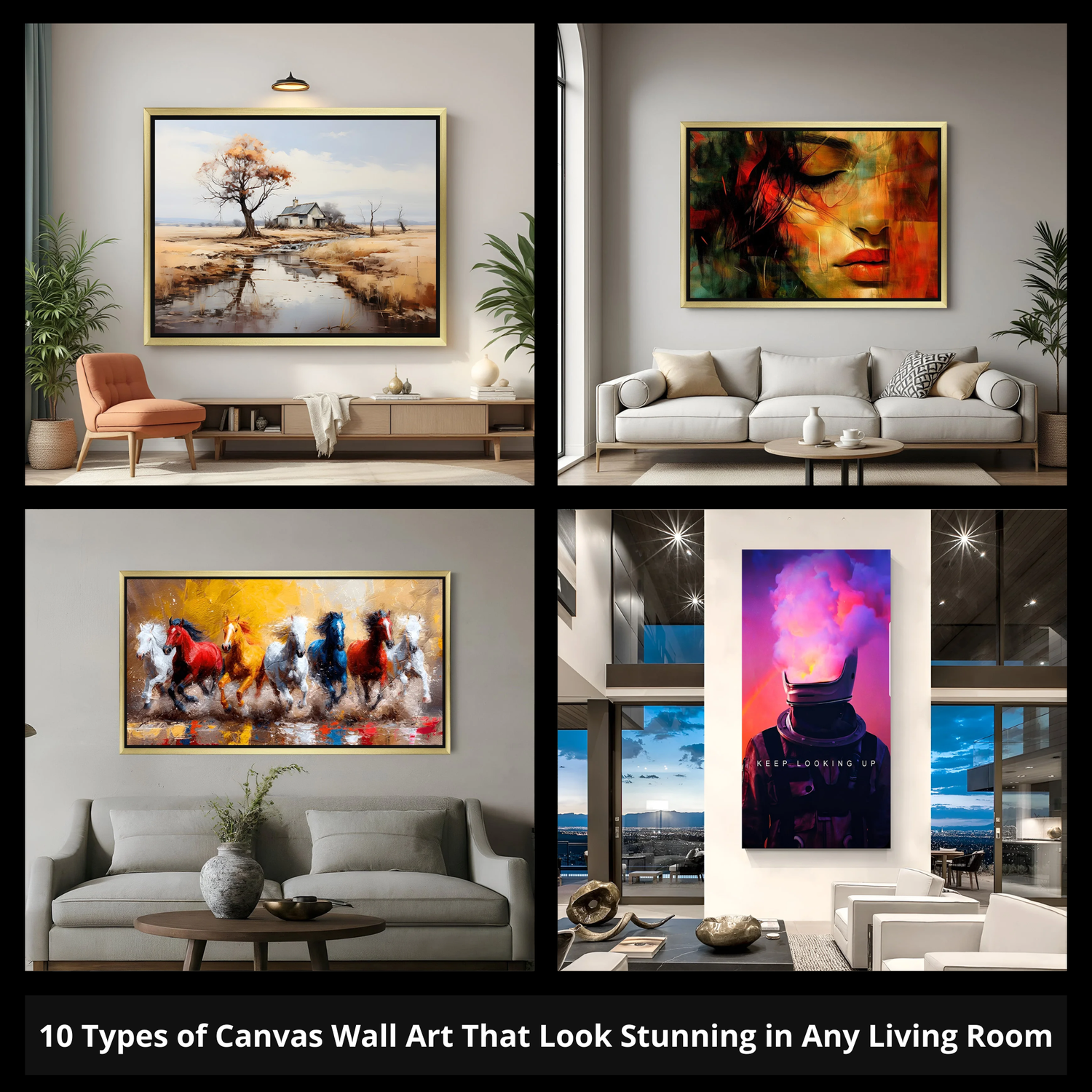 10 Types of Canvas Wall Art That Look Stunning in Any Living Room
