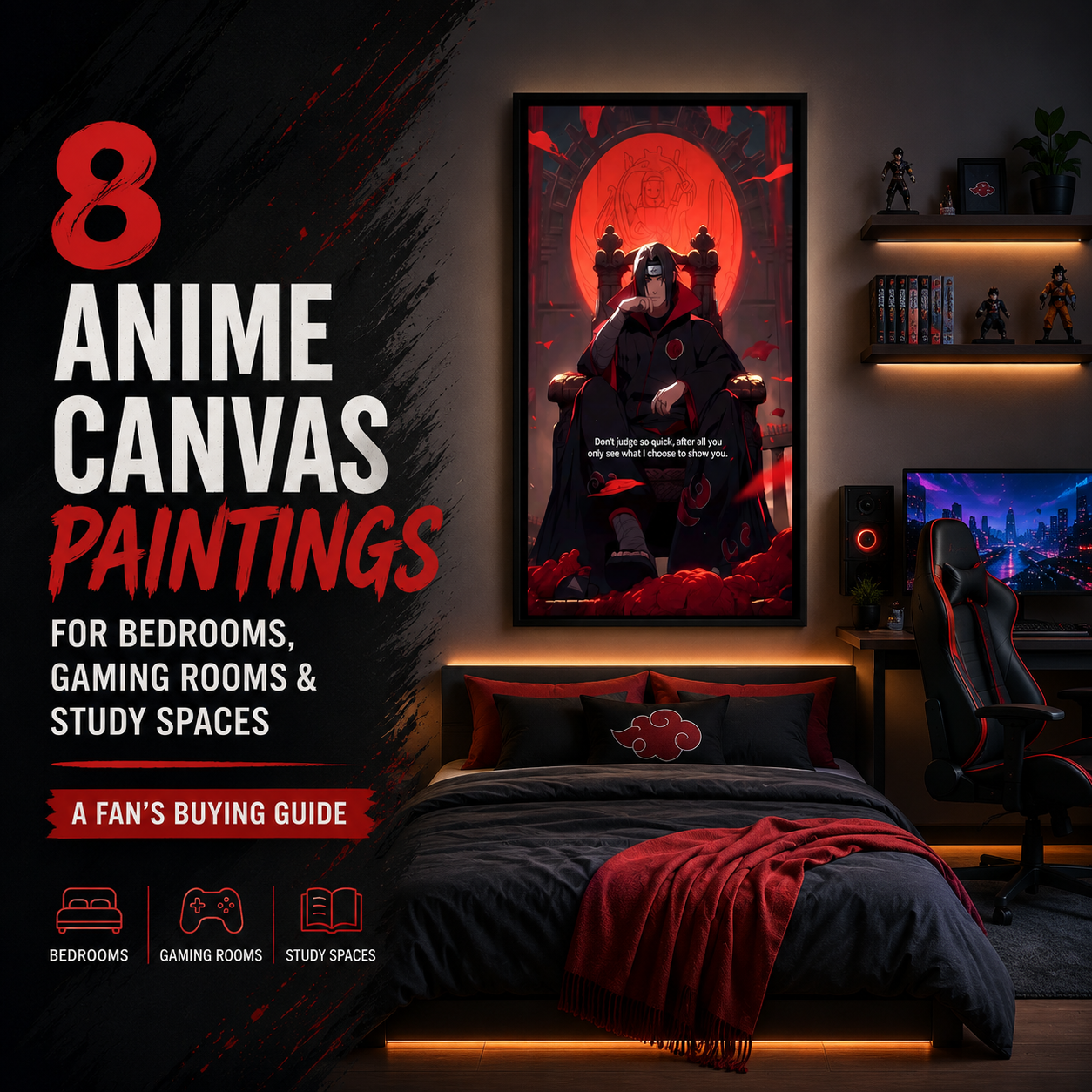 8 Anime Canvas Paintings for Bedrooms, Gaming Rooms and Study Spaces - A Fan's Buying Guide