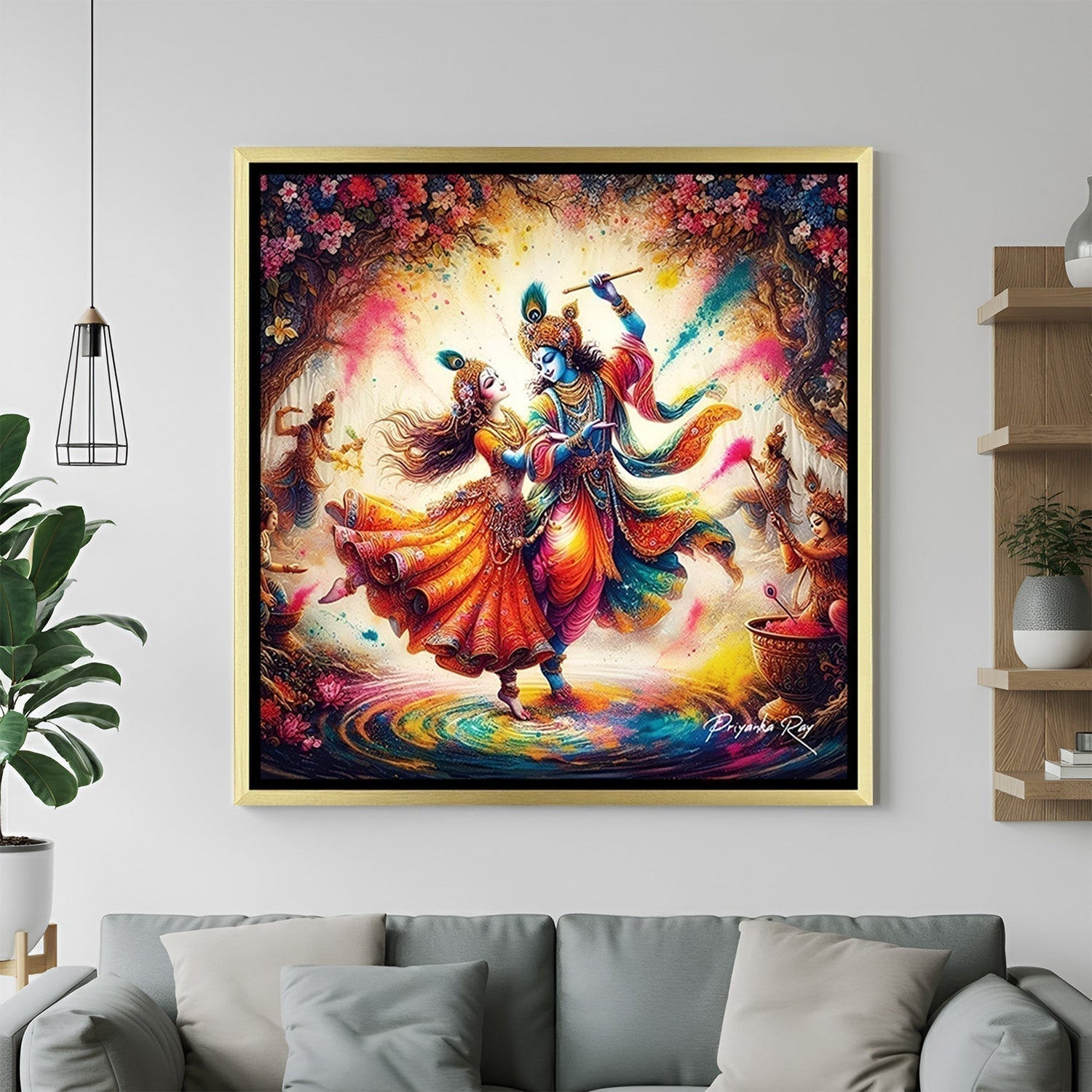 Is Radha Krishna Wall Art Good for Home? Meaning, Vastu Direction & Benefits