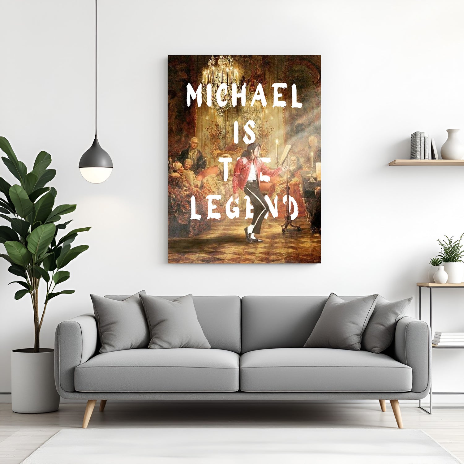 Modern art canvas of Michael Jackson with