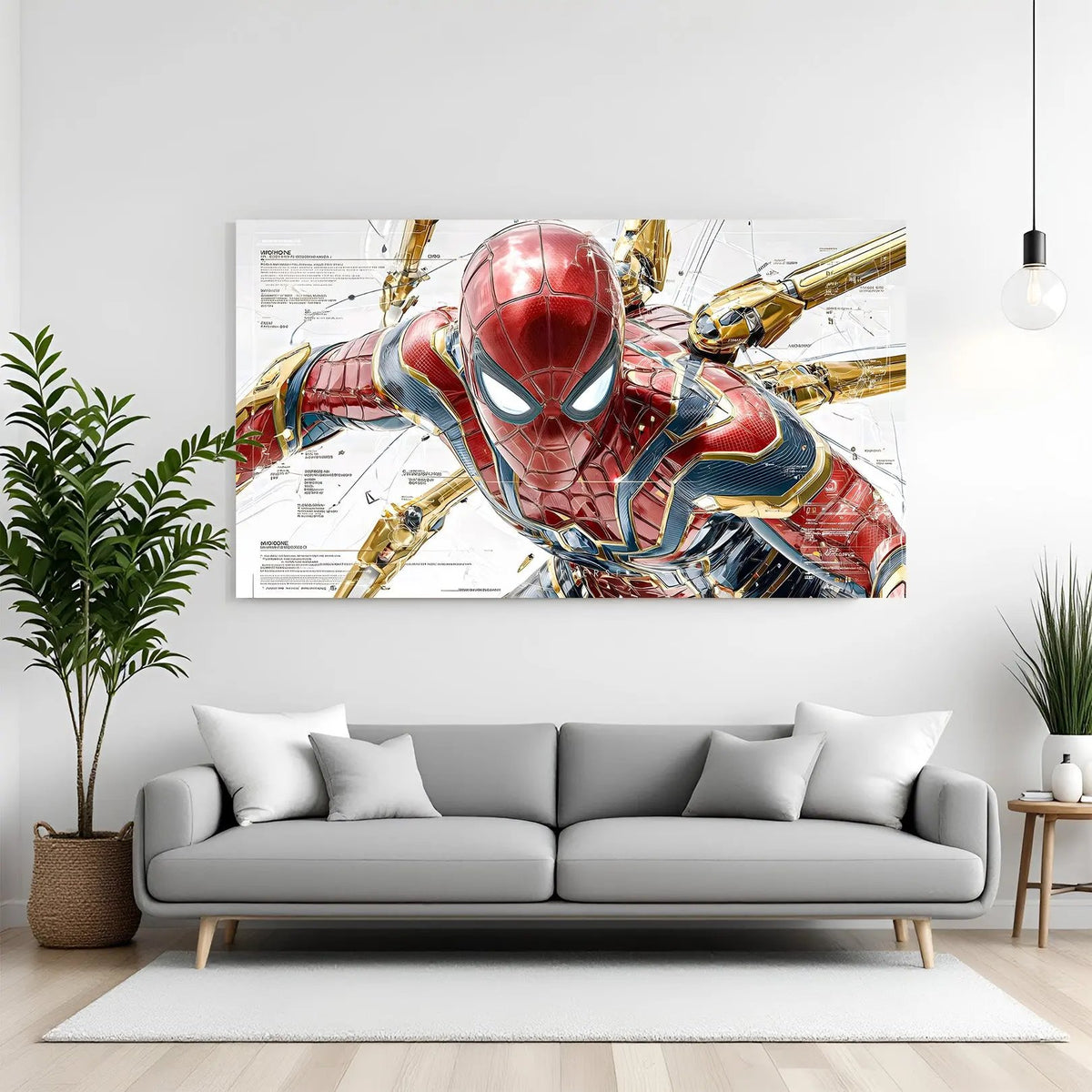 Spider-Man close-up Marvel superhero canvas wall art in premium canvas wrapped frame