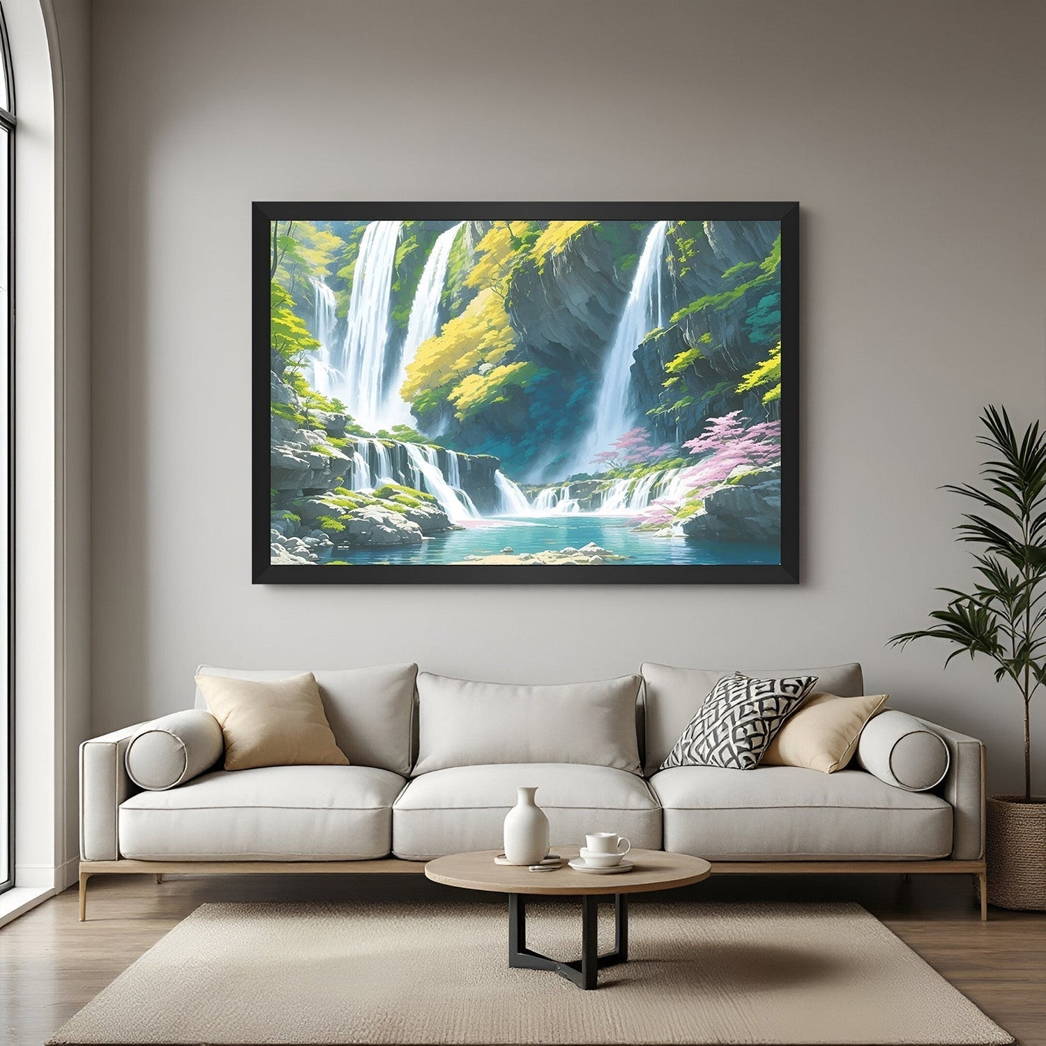 Artist painting on canvas with vibrant colors and textured strokes—showcasing canvas as a durable, versatile, and timeless surface for artistic expression