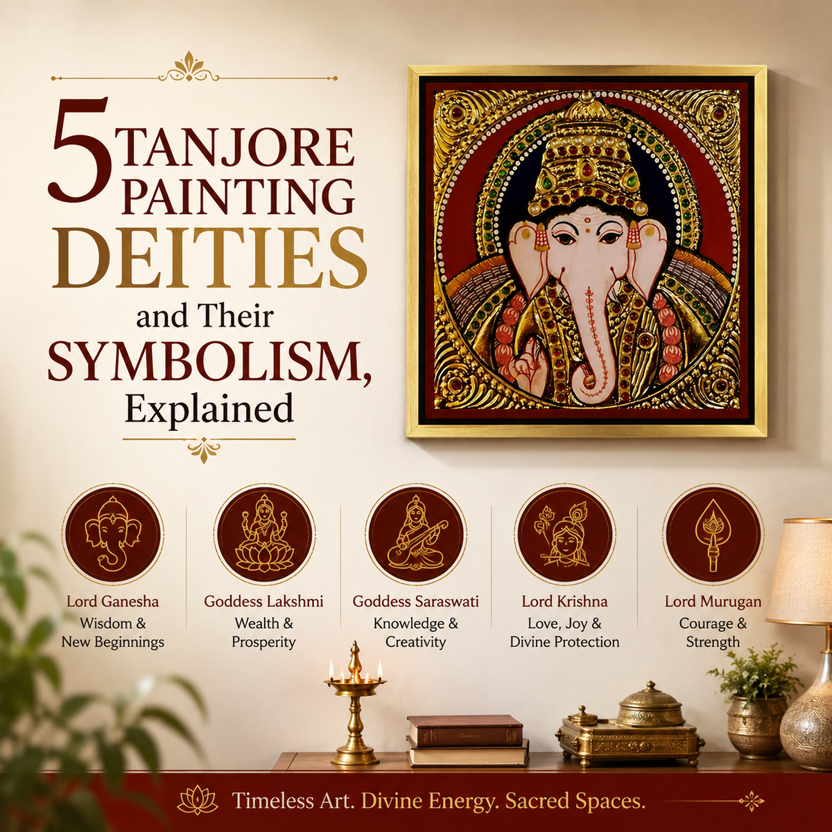 5 Tanjore Painting Deities and Their Symbolism, Explained