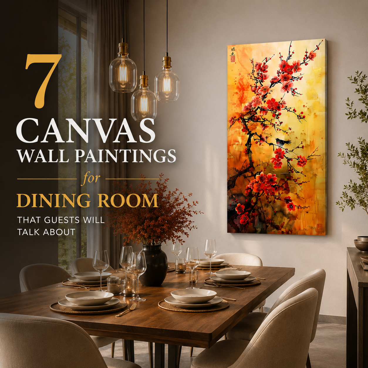 7 Canvas Wall Paintings for Dining Room That Guests Will Talk About