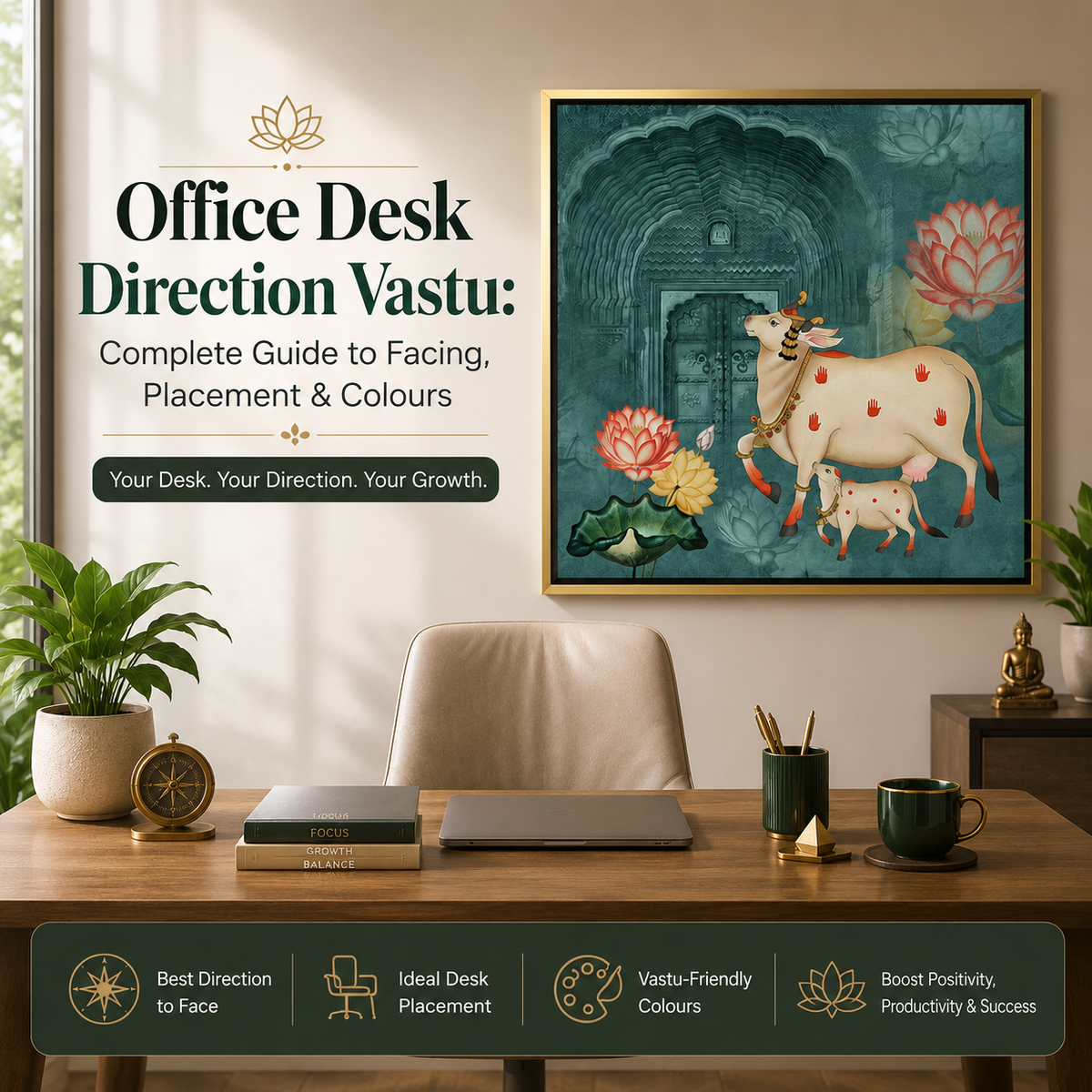 Office Desk Direction Vastu: Complete Guide to Facing, Placement & Colours