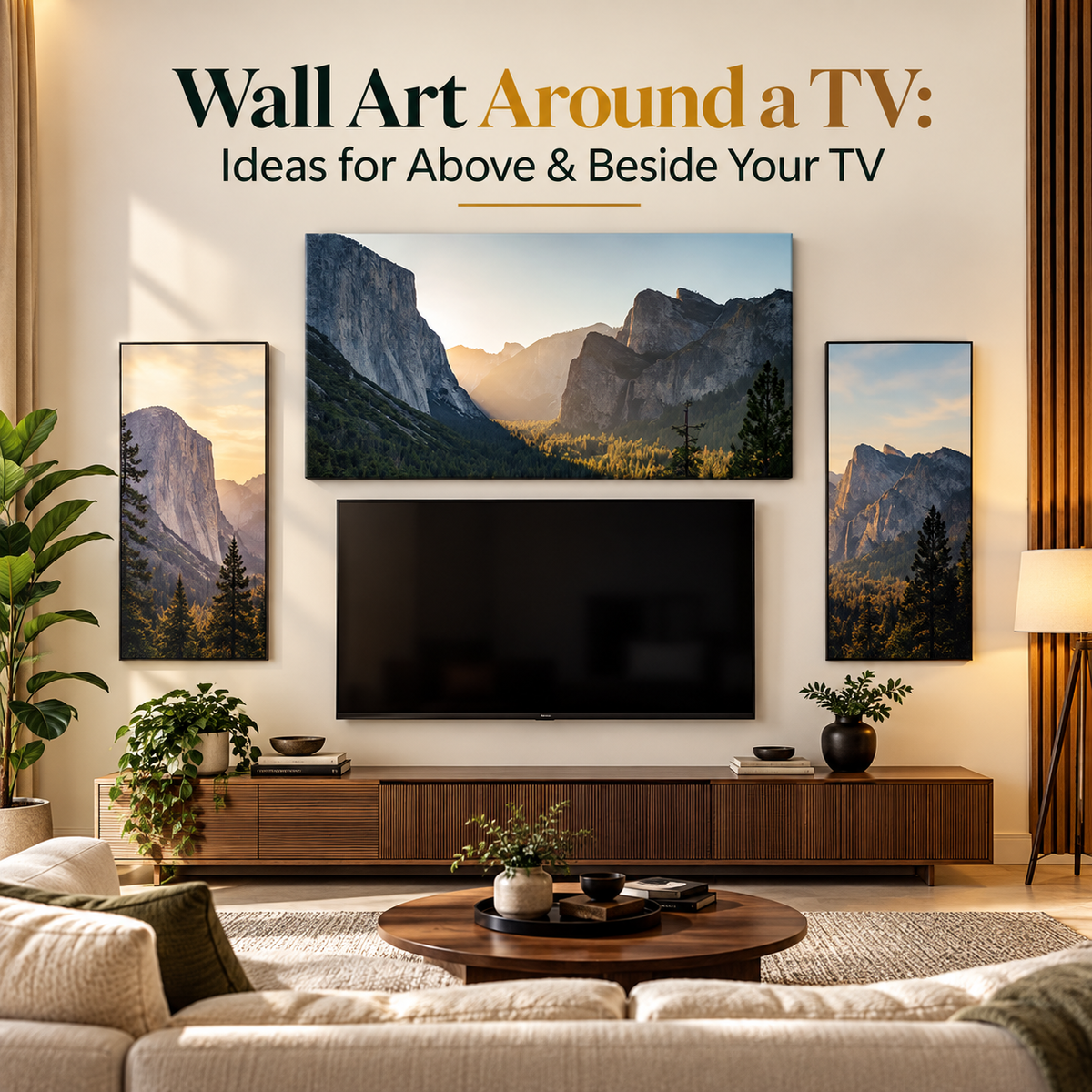 Wall Art Around a TV: What to Hang Above, Beside & Around Your TV