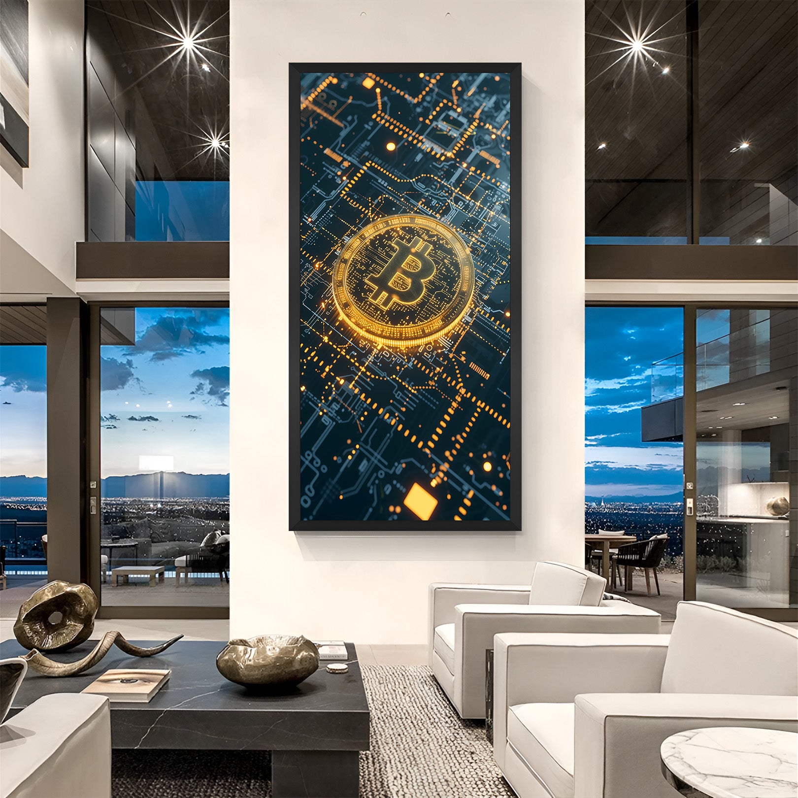 アート・デザイン・音楽 Vitra personalities 101 Photos Book XXL Bitcoin Canvas – Futuristic Digital Wall Art for Crypto