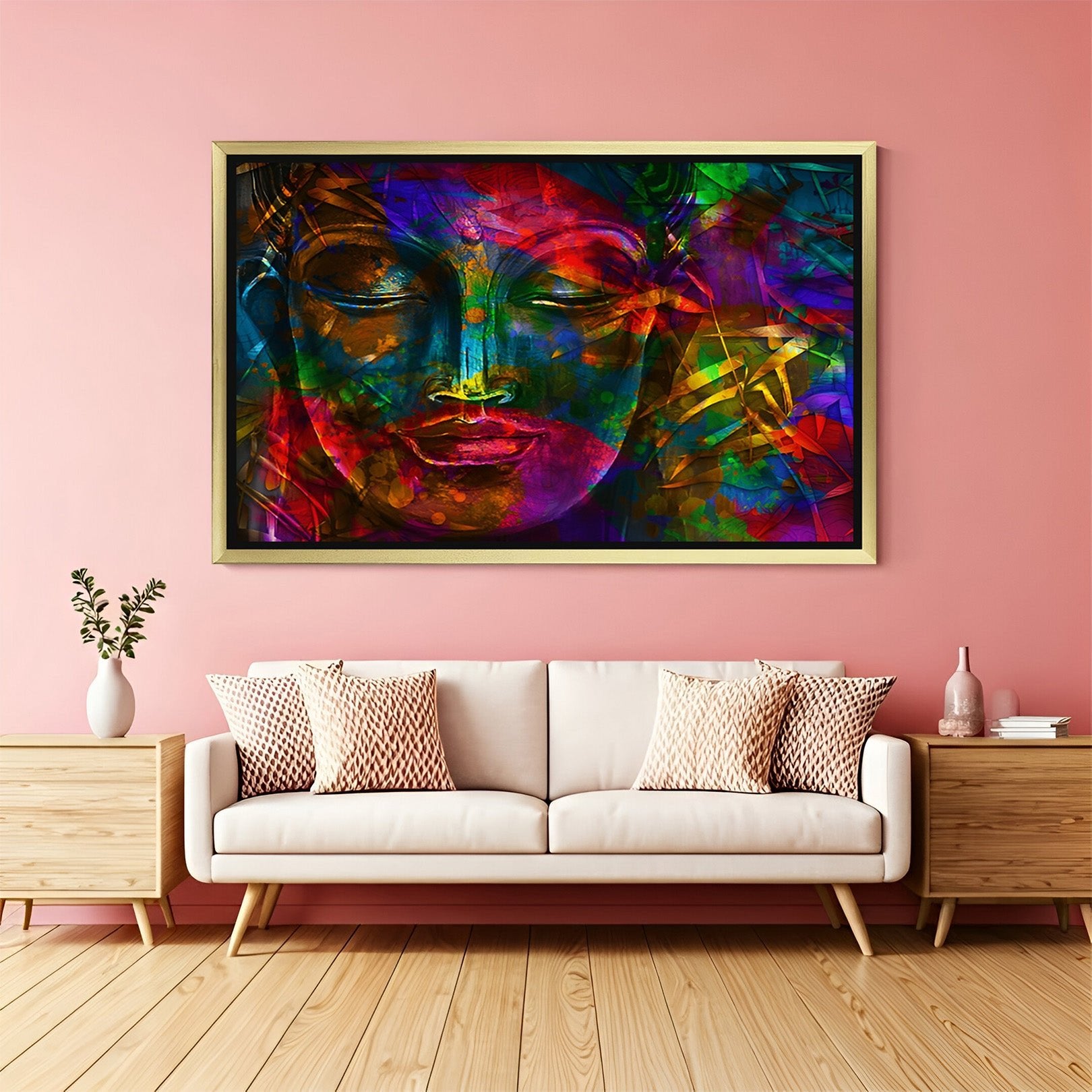 Buddha Canvas Painting – Vastu Wall Art for Calm & Spiritual Vibes ...