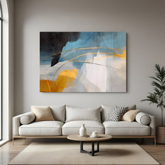 Color splash abstract wall art – modern canvas painting with expressive strokes and randomly spread vibrant colors