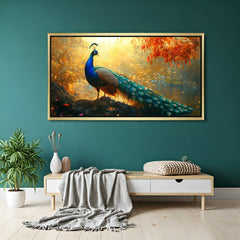Divine Peacock Vastu Art: Elegant Wall Décor for Home Prosperity - CIPHER SPACES