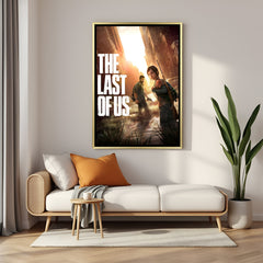 Endure the Darkness artwork in luxury golden floater frame featuring dramatic post-apocalyptic game-inspired design