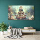 Lord Hanuman vastu canvas painting for strength, protection, and divine power in home pooja room or gym interior decor