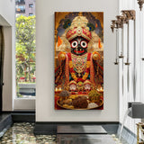 jagannath ji heavily designed canvas wall art symbolizing devotion spiritual energy and divine presence for vastu home decor