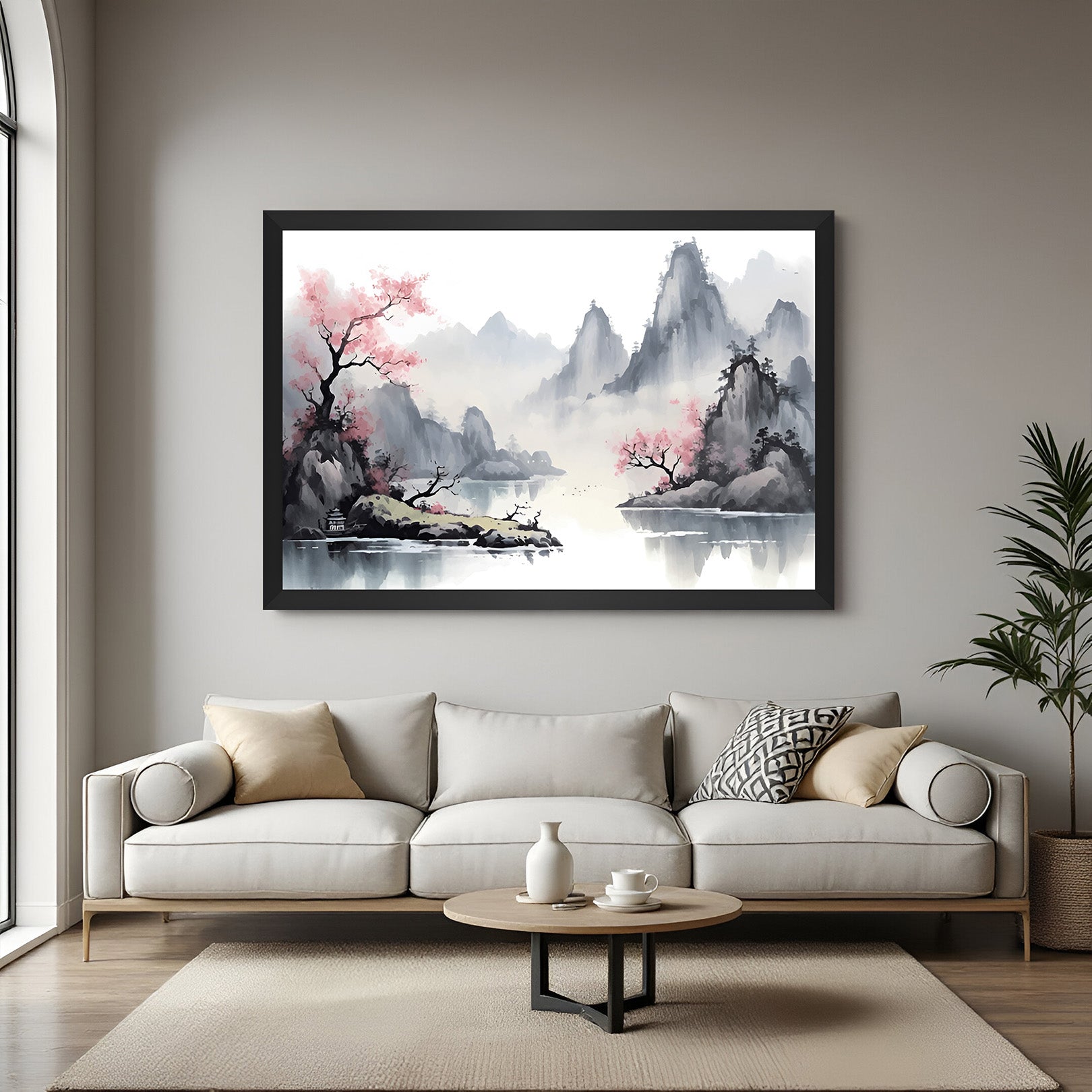 Japanese Scenery Canvas Wall Art – Artistic Painting – CIPHER SPACES