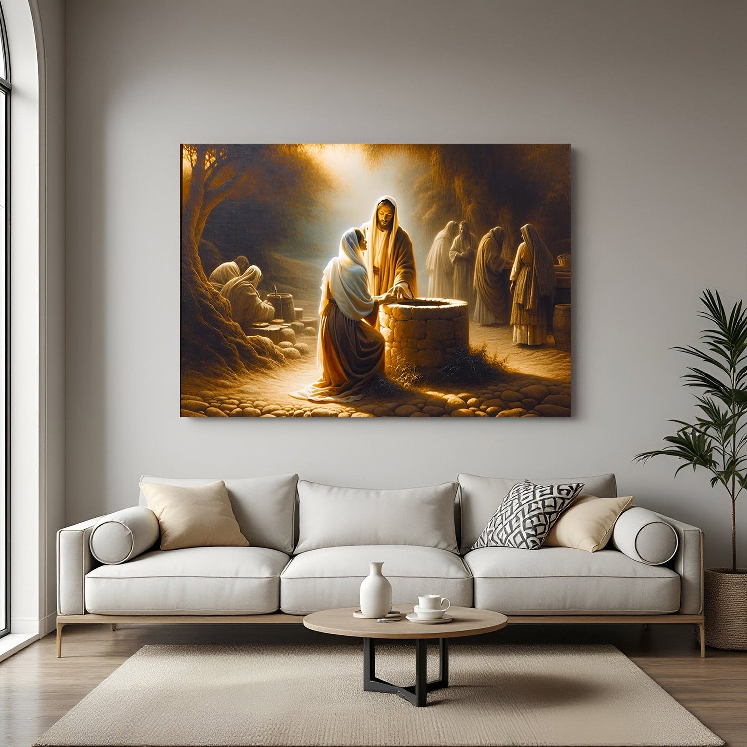jesus christ vastu canvas painting for home and office to bring spiritual blessings peace and divine energy to walls