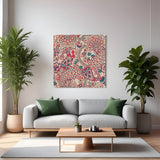 Kalamkari large canvas wall art showcasing traditional Indian painting for statement home or office interiors