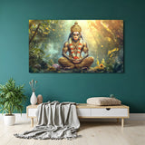 Lord Hanuman Ji Vastu canvas painting for home and office with spiritual protection and strength decor