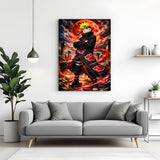 Naruto Akatsuki Outfit canvas painting with dark anime artwork in canvas wrapped frame