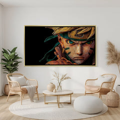 Naruto Sage Eyes Naruto wall art in luxury golden floater frame with anime portrait design