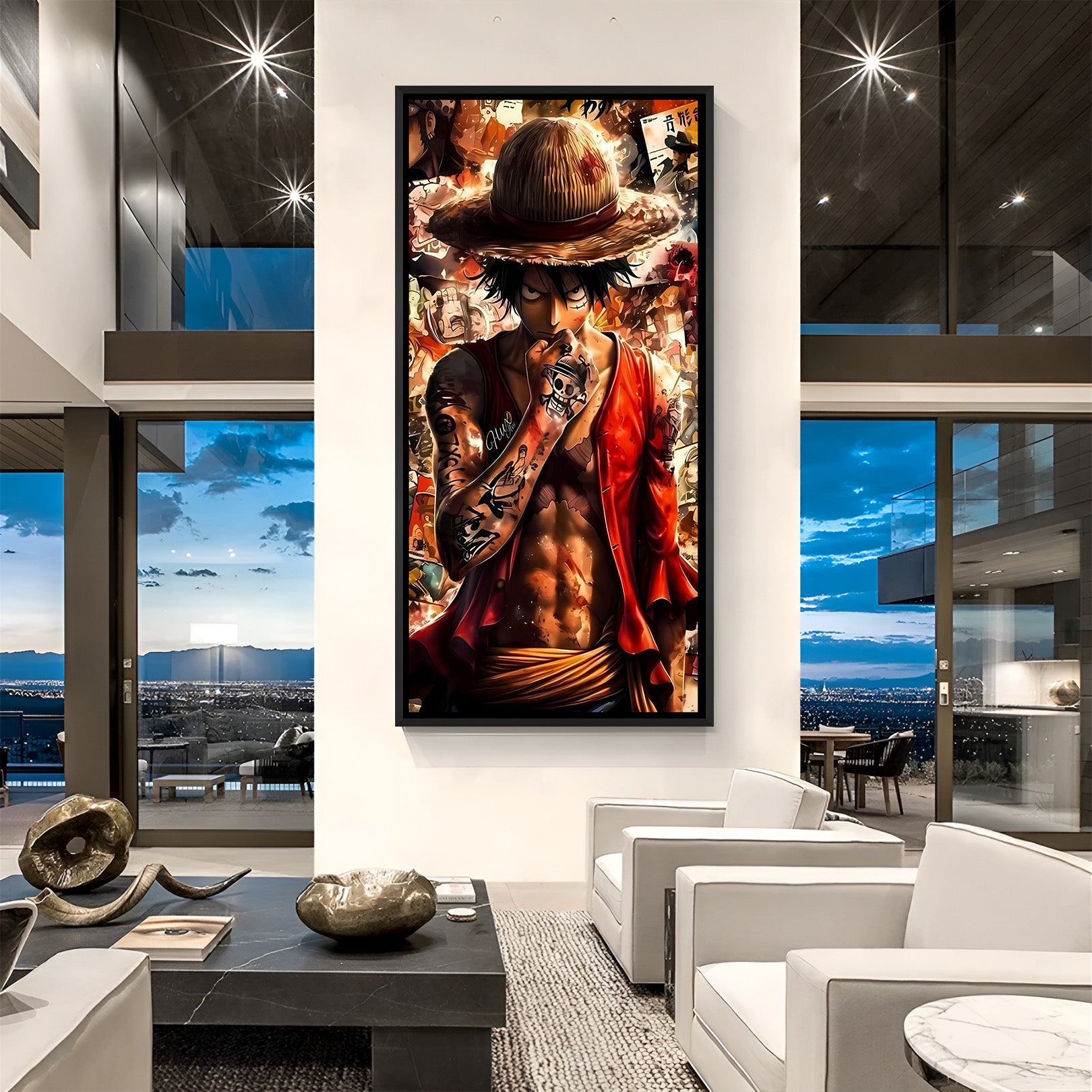 One Piece Luffy Anime Wall Art | Canvas Wall Decor – CIPHER SPACES