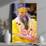 Premanand Maharaj Ji Canvas Wall Art for spiritual home decor, inner peace, devotion, and Vastu-aligned positive energy