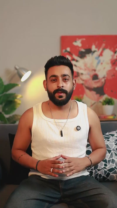 Man face paint splash abstract canvas wall art painting for modern home and office decor with bold artistic design