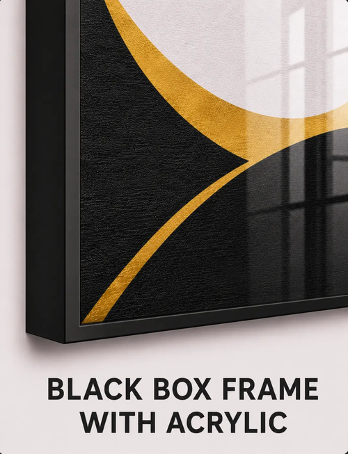 BLACK BOX FRAME WITH ACRYLIC