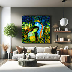 Radha Krishna Vastu canvas painting for spiritual and romantic home wall decor