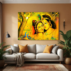 radha krishna vastu canvas painting for home decor to bring divine love harmony and spiritual connection into bedrooms and sacred spaces
