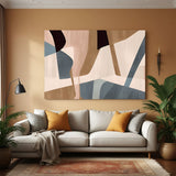Colorful abstract wall art with random shapes and vibrant colors – bold canvas print for modern and eclectic interiors