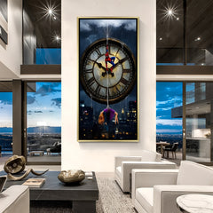 Spider-Man Eternal Bonds artwork in luxury golden floater frame featuring an emotional superhero couple design