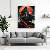Modern Star Wars canvas artwork featuring iconic characters and symbols in a bold design, perfect wall decor for fans of sci-fi and pop culture