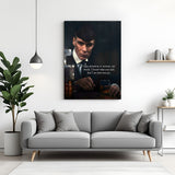 Thomas Shelby Peaky Blinders motivation canvas wall art with actions over words quote