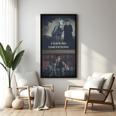 Thomas Shelby motivational wall art in black floater frame premium Peaky Blinders decor
