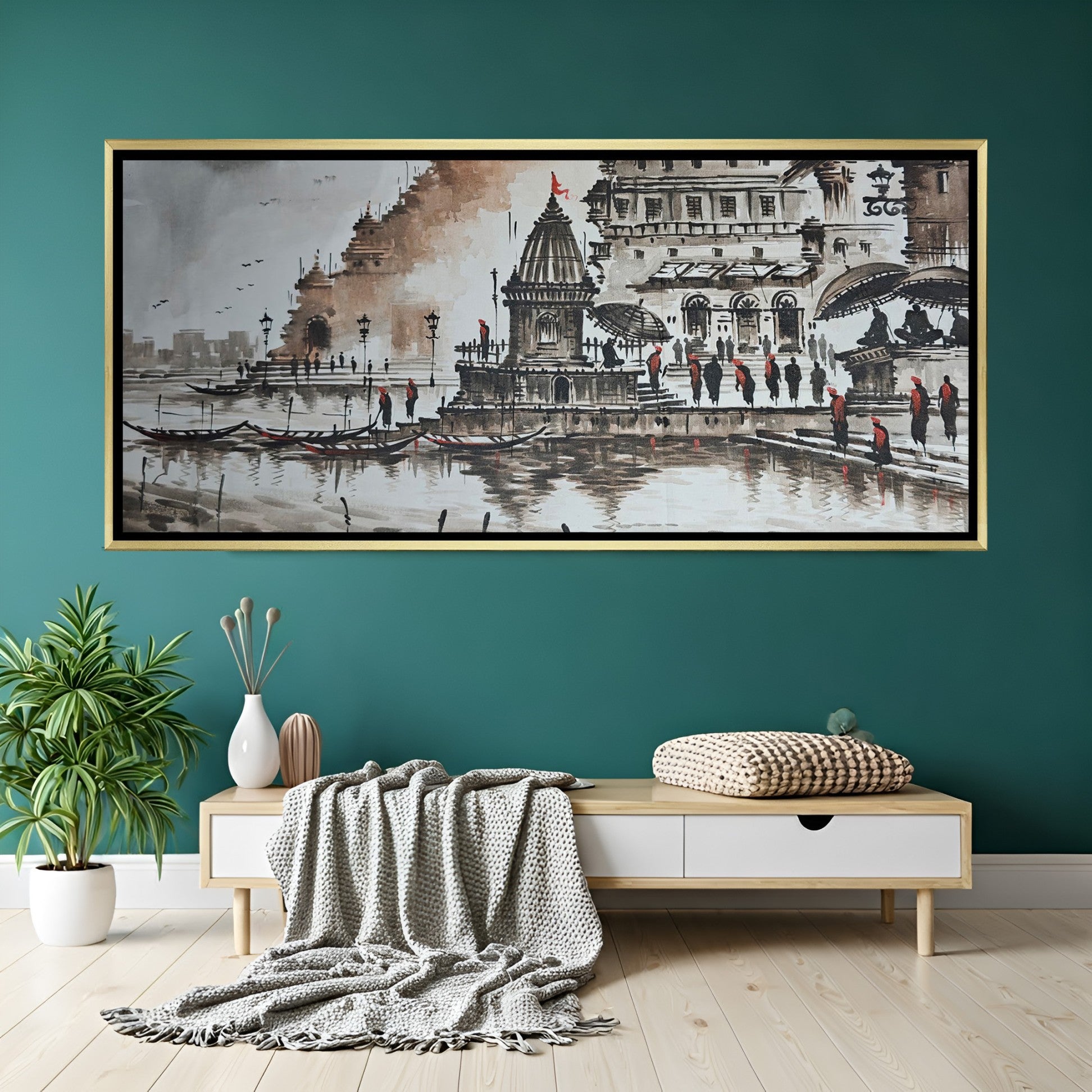 Shrinath Ji Pichwai Canvas Wall Art | Spiritual Painting – CIPHER