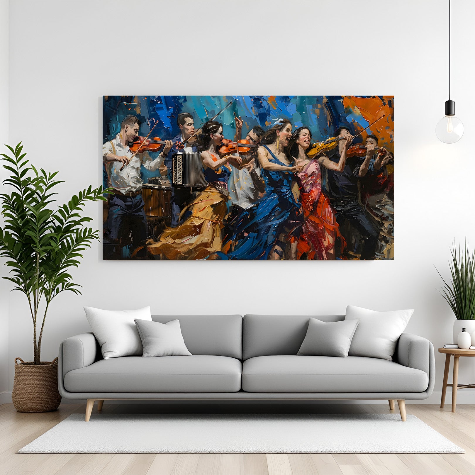 Orchestra Music Canvas Wall Art | Modern Concert Painting – CIPHER